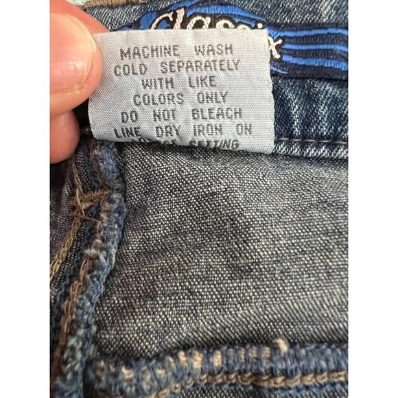 D'Mode Classix 90s Women's High Rise Flare Jeans size 13 - Picture 9 of 10